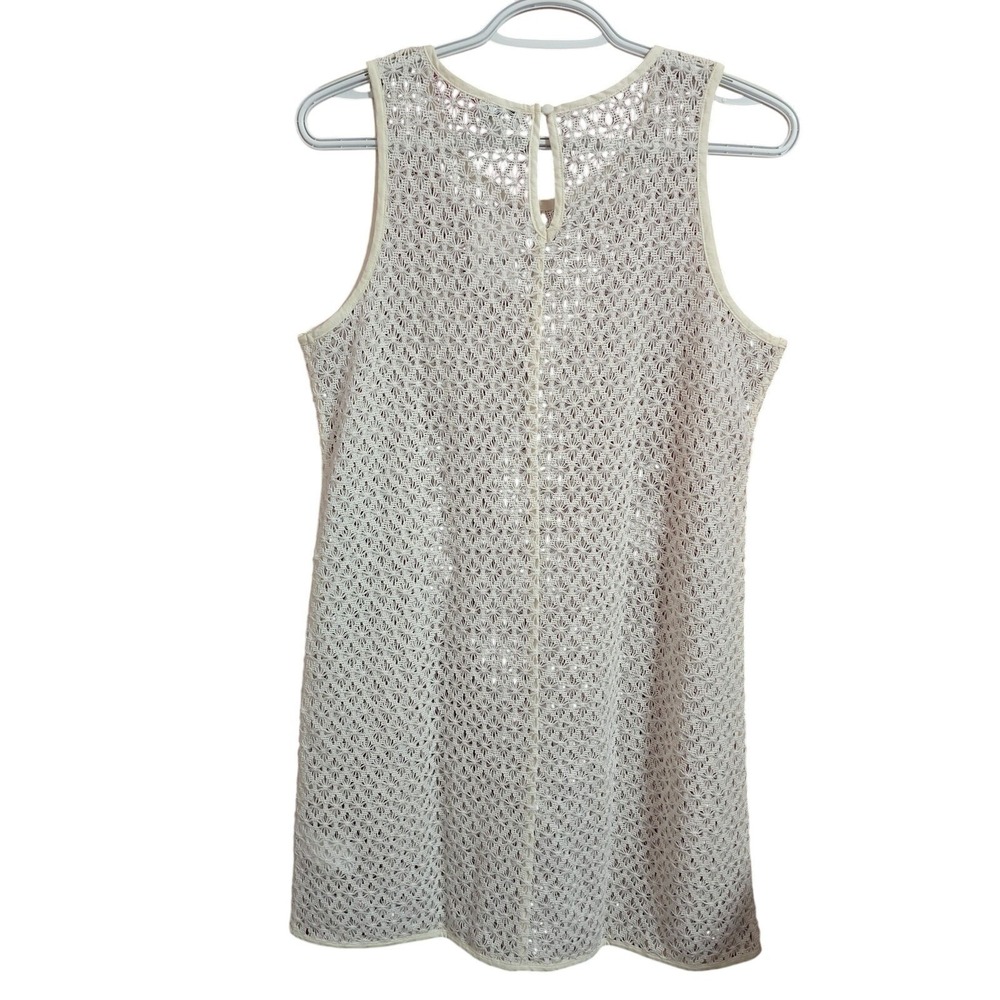 J Crew Crochet Beach Bohemian Summer Dress Cover Up Ivory Size XS NWT